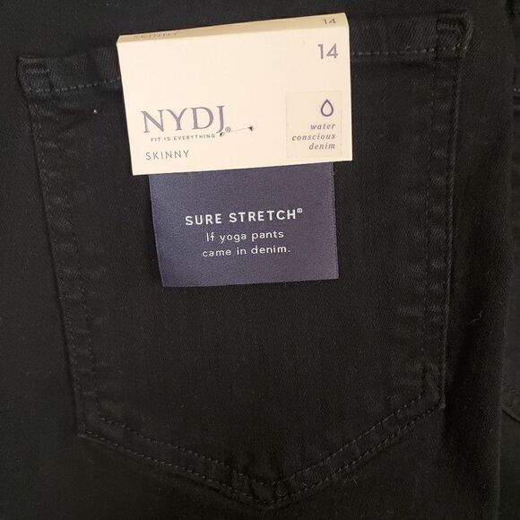 NYDJ Black Skinny Ankle Maternity Pants Size 14 - Picture 7 of 10